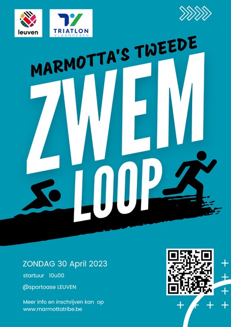 zwemloop flyer